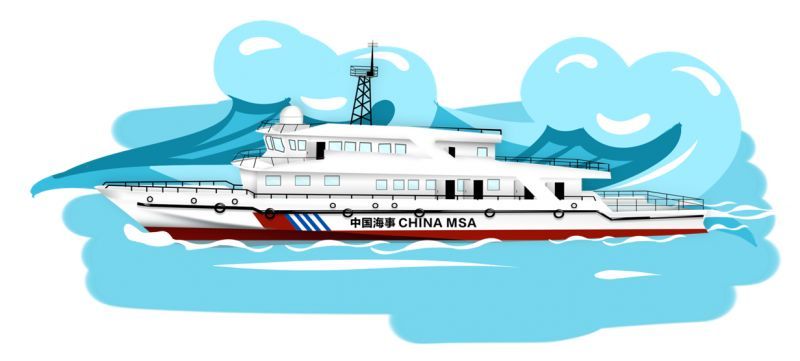 温州鳌江海事处开展防大风专项巡航检查