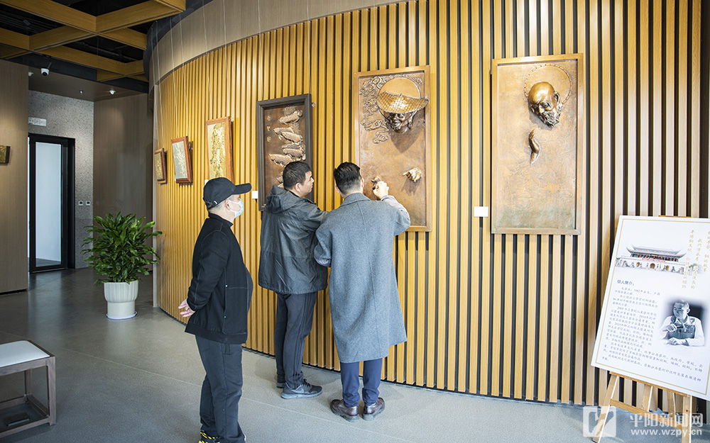 我县首个铜雕艺术展在南拳文化馆开展